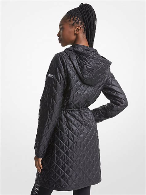 michael kors quilted hooded anorak.